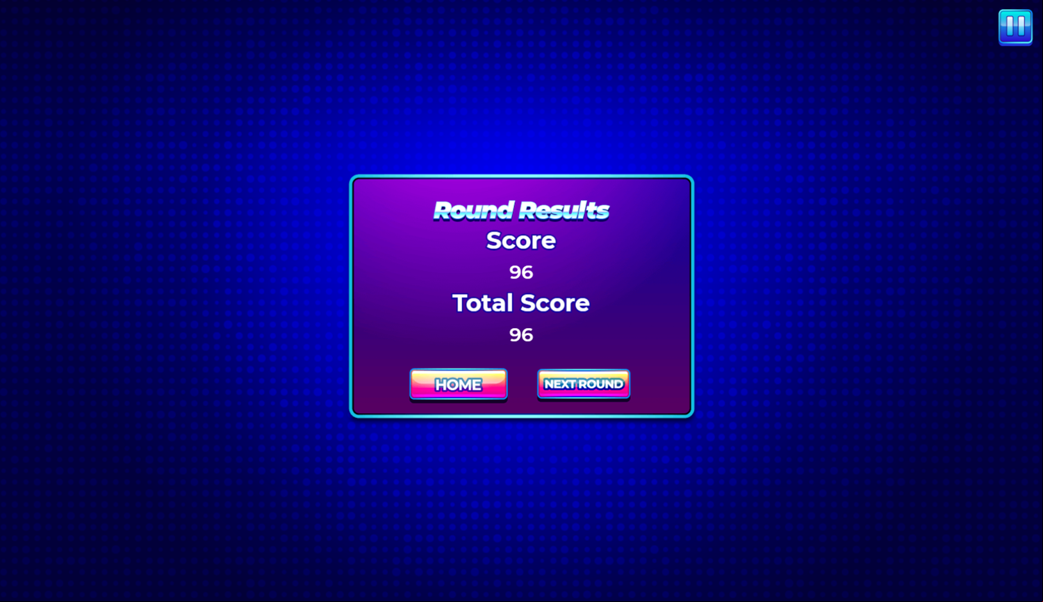 Family Clash Game Round Score Screenshot.