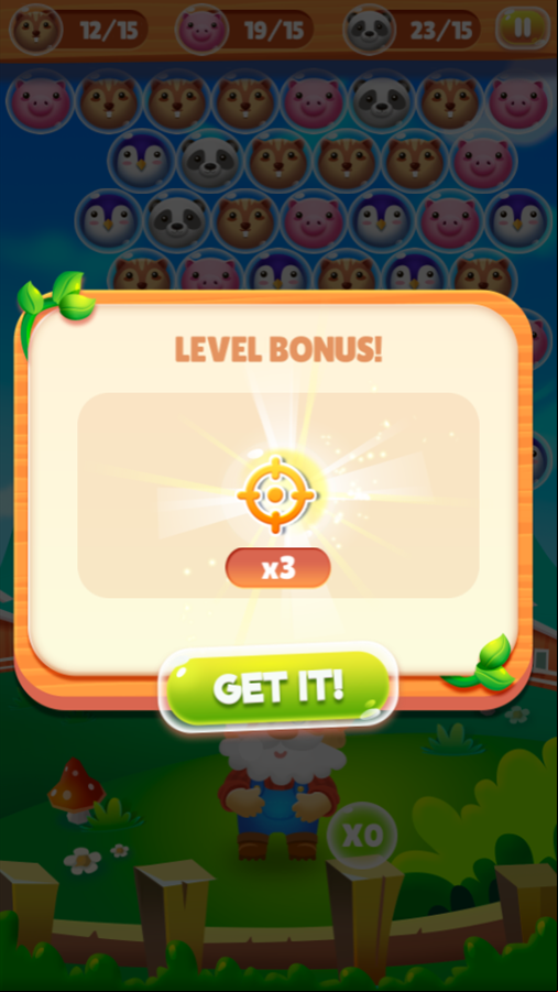 Farm Rescue Game Bonus Remove Pieces Screen Screenshot.