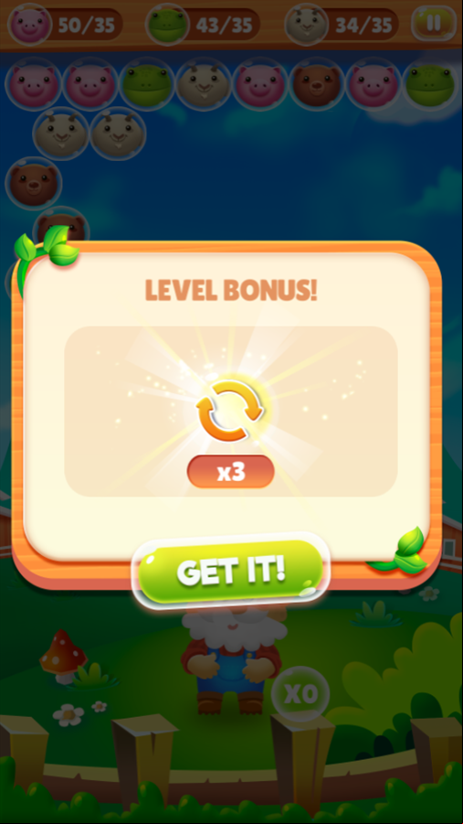 Farm Rescue Game Bonus Swap Balls Screen Screenshot.