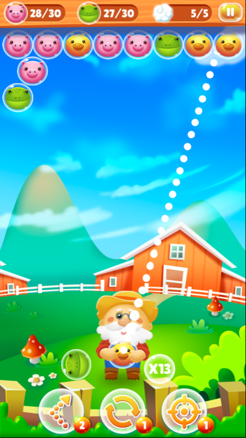 Farm Rescue Game Extended Aim Screenshot.
