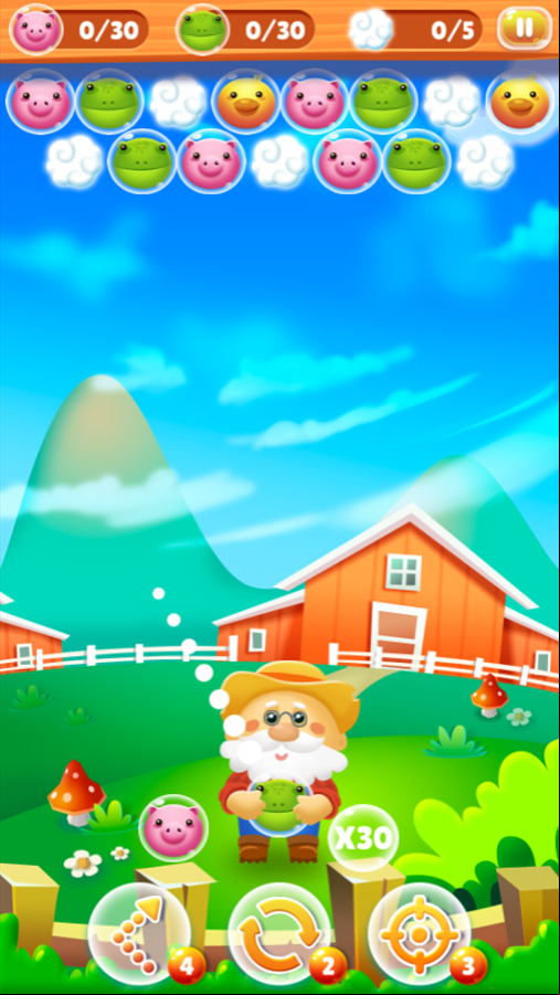 Farm Rescue Game Swap Balls Screenshot.