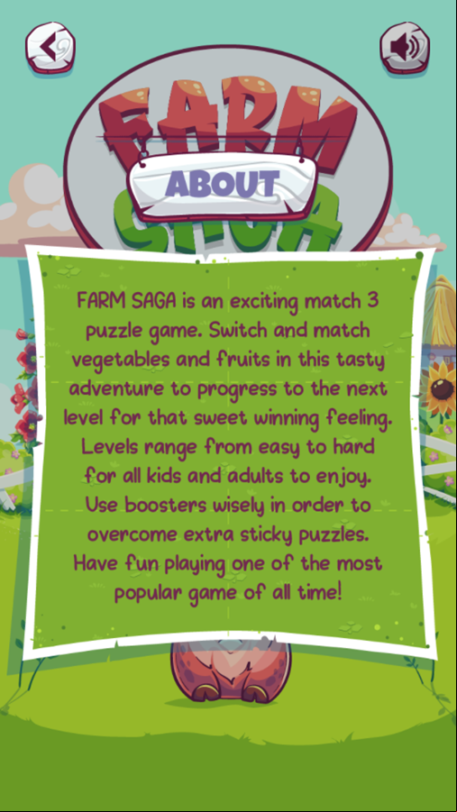 Farm Saga Game About The Game Screenshot.