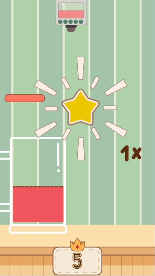 Fill Glass Game Play Screenshot.