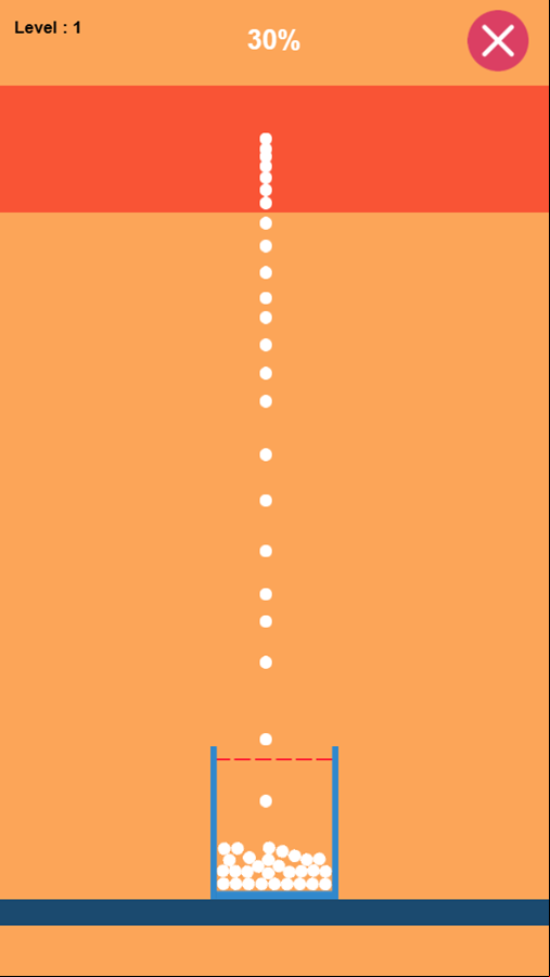 Fill The Box Game Level Play Screenshot.