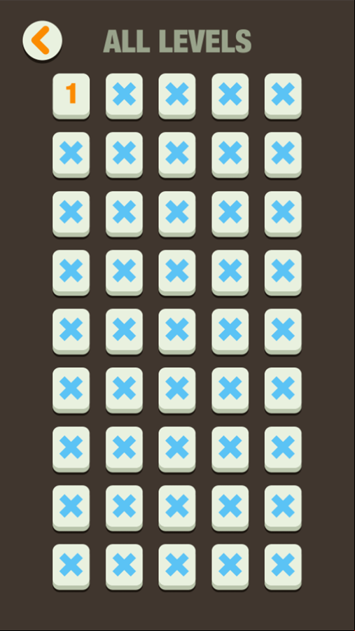Filled Glass 4 Colors Game Level Select Screenshot.