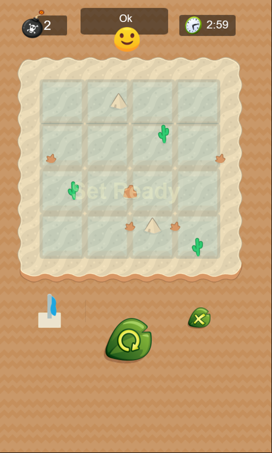 Find Monster Game Level Start Screenshot.