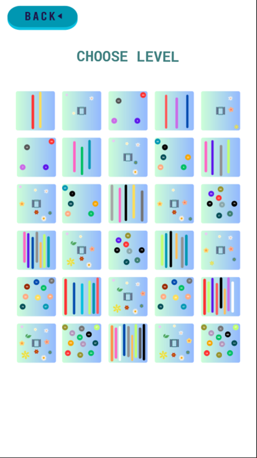 Find The Biggest Game Level Select Screen Screenshot.