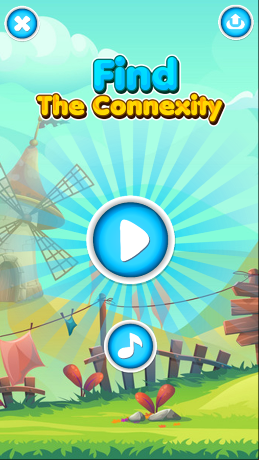Find the Connexity Game Welcome Screen Screenshot.