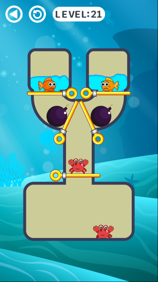 Fish Love Game Level Challenge Screenshot.