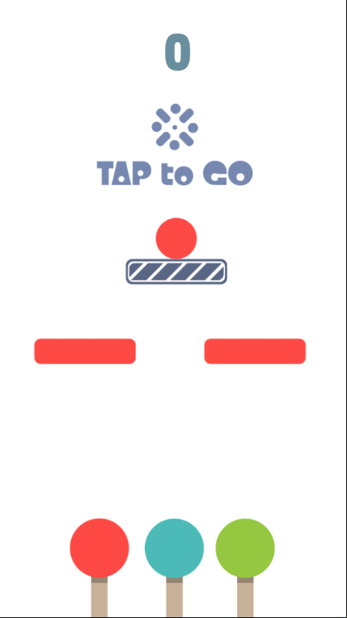 Flat Jumper Game Start Screenshot.