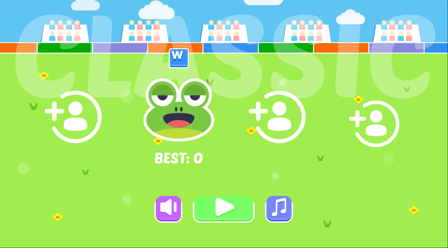 Flechas Game Welcome Screen Screenshot.