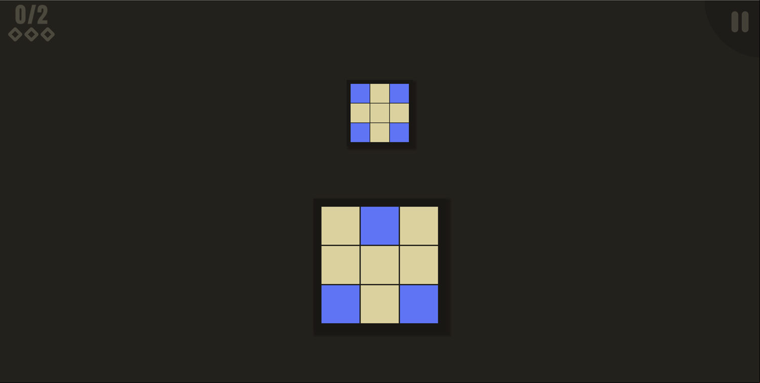 Flip Zuru Game Pattern Example Screen Screenshot.