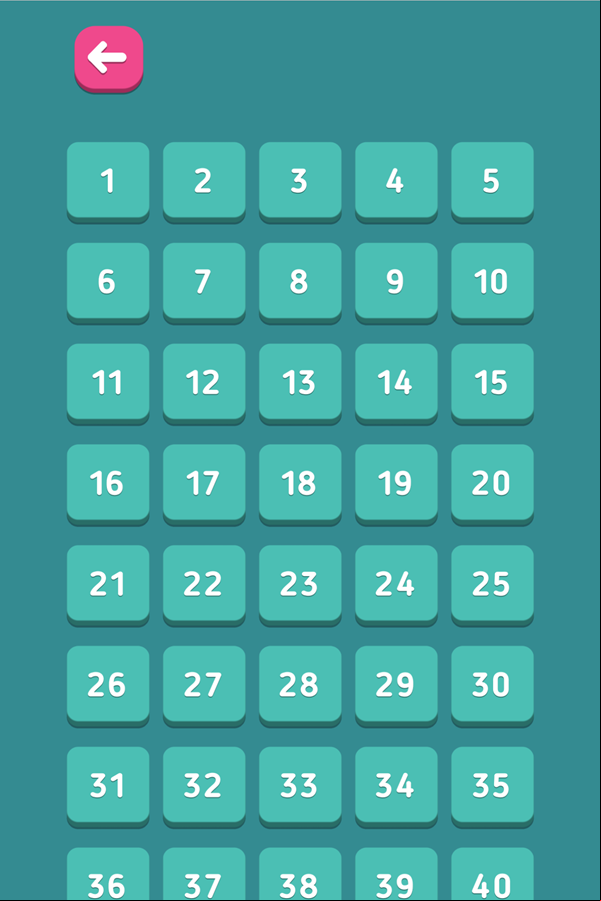 Flow Lines Game Level Select Screen Screenshot.