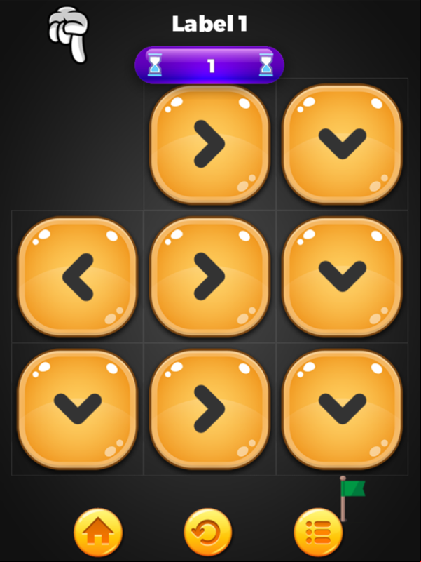 Flow Puzzle Game Level Start Screenshot.