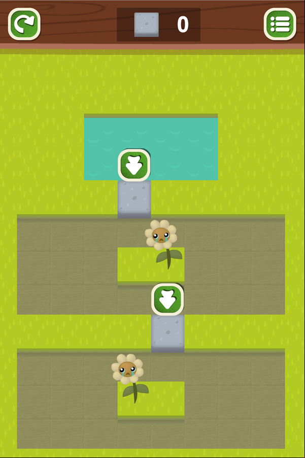 Flowers and Rabbits Game Introduction Screenshot.