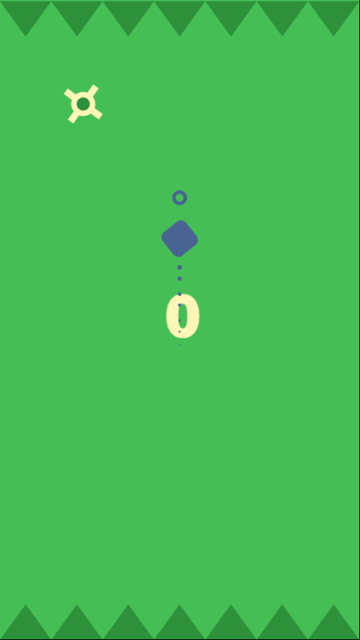 Flying Cubic Game Start Screenshot.