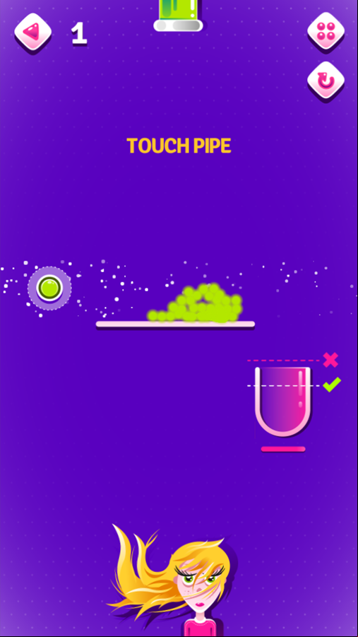 Foam Party Game Level Play Screenshot.