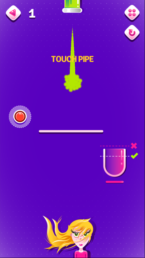 Foam Party Game Level Start Screenshot.