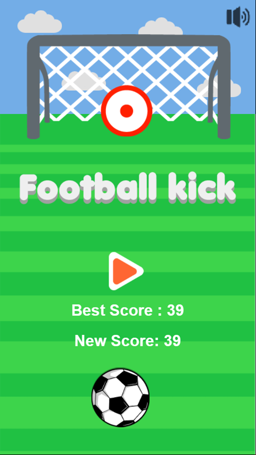Football Kick Game Best Score Screenshot.