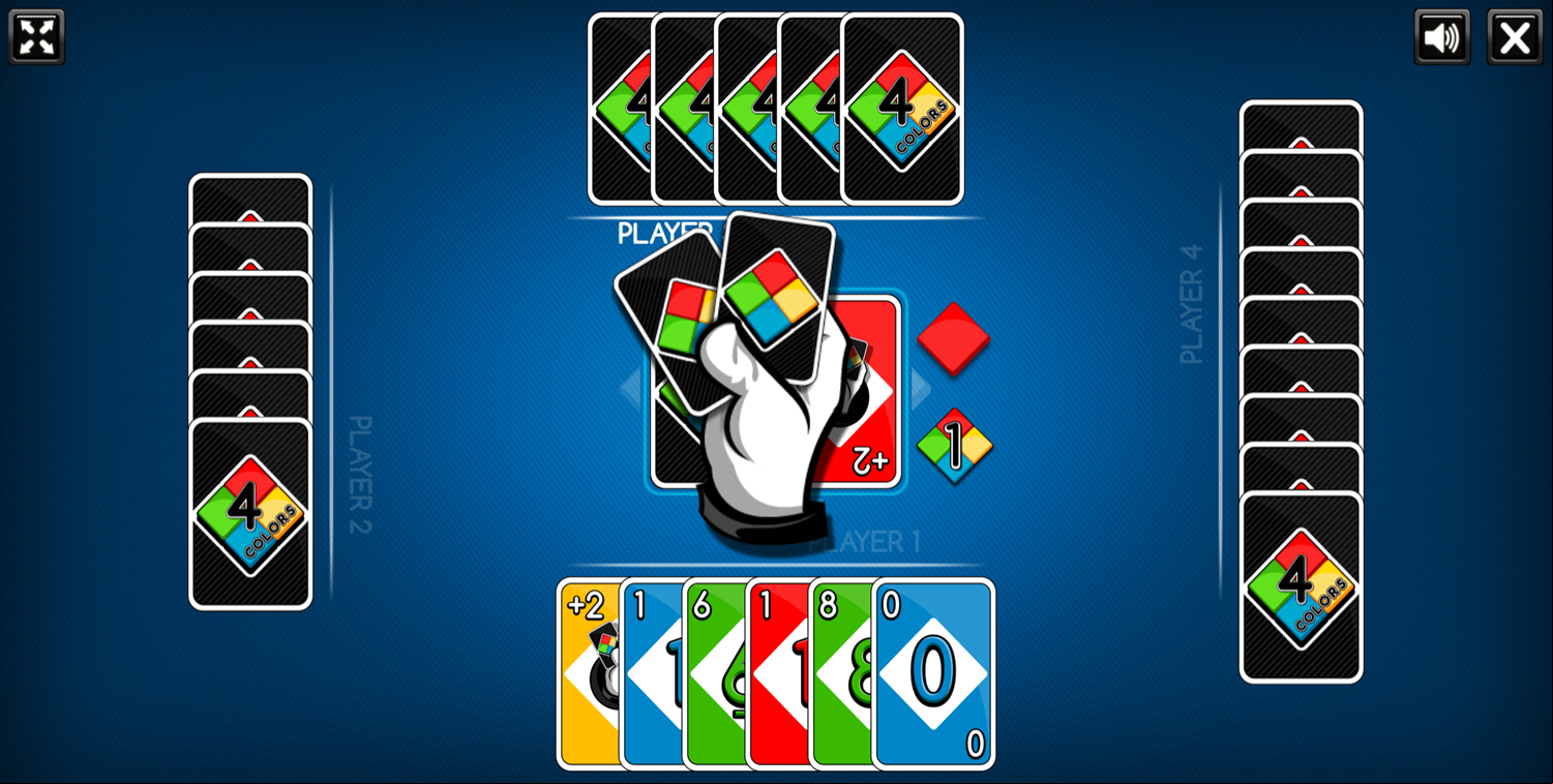 Four Colors Game Four Players Screenshot.