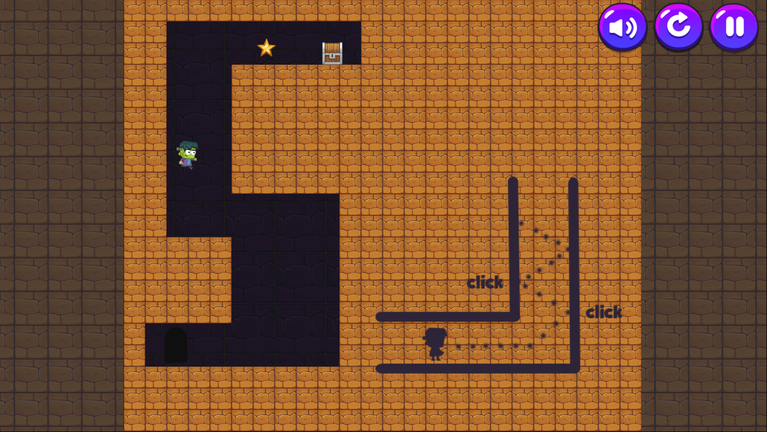 Frankenstein Adventures Game Level Play Screenshot.