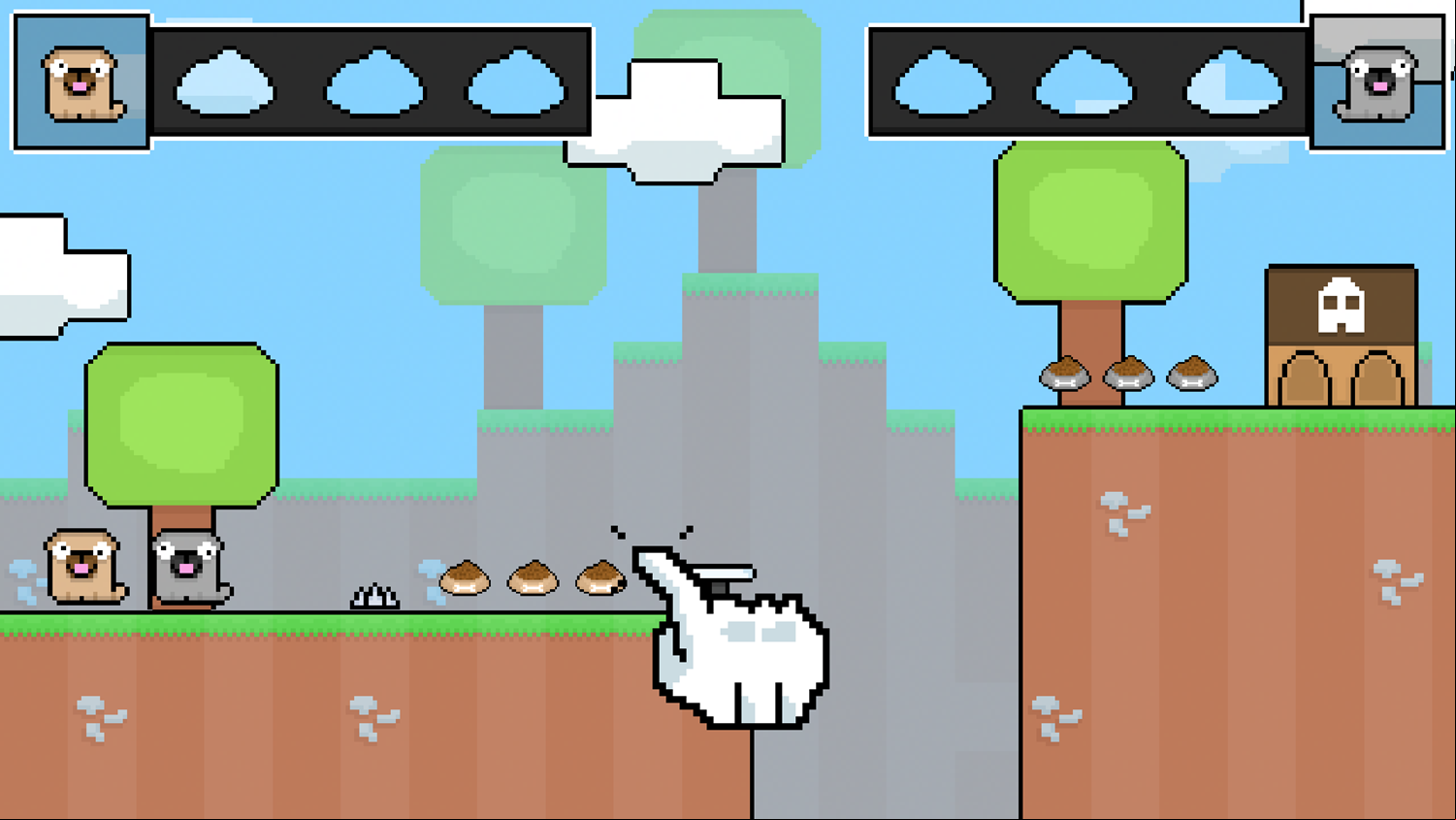 Friends Pug Game Level Start Screenshot.