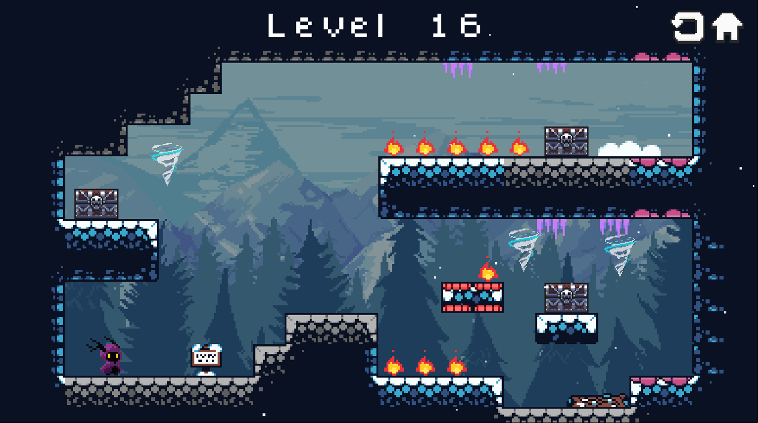 Frostbound Game Final Level Screenshot.