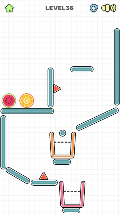 Fruit Juicer Game Final Level Screenshot.