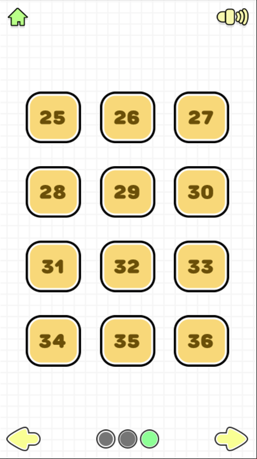 Fruit Juicer Game Level Select Screen Screenshot.