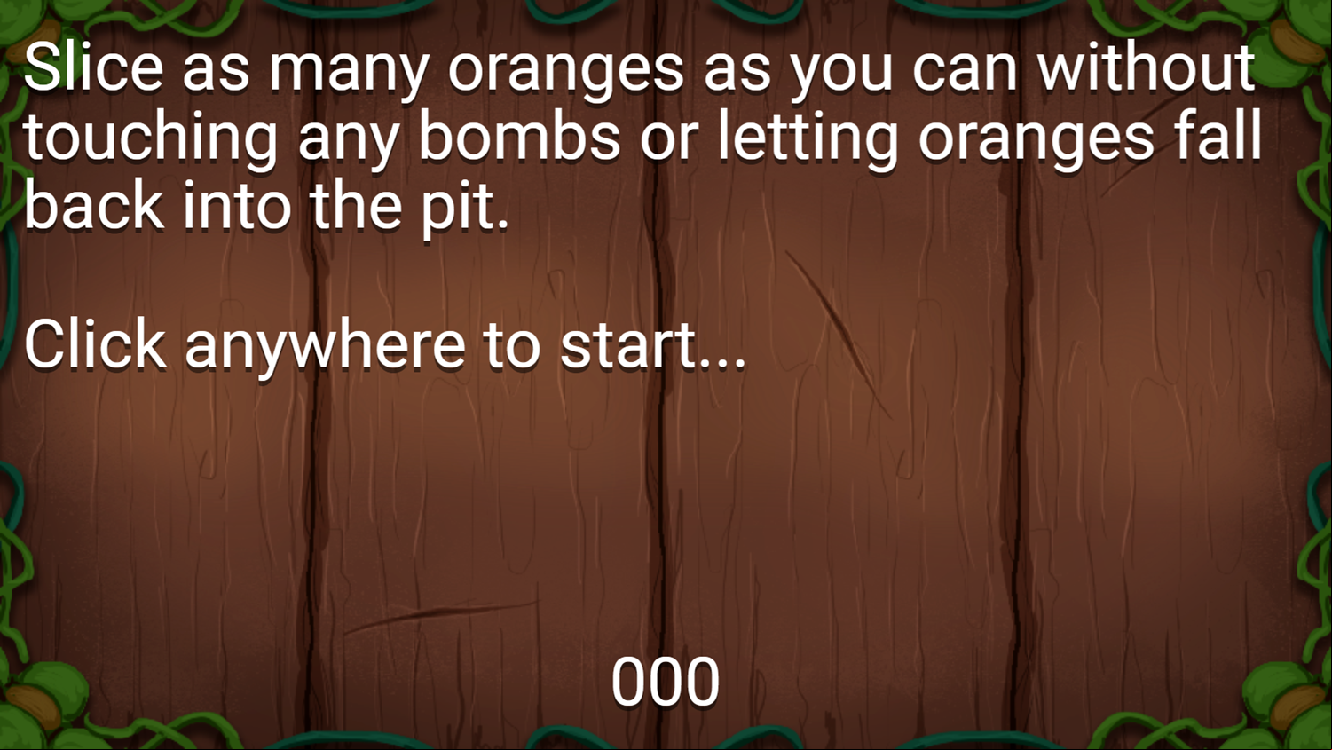 Fruit Slicing Game How To Play Screenshot.