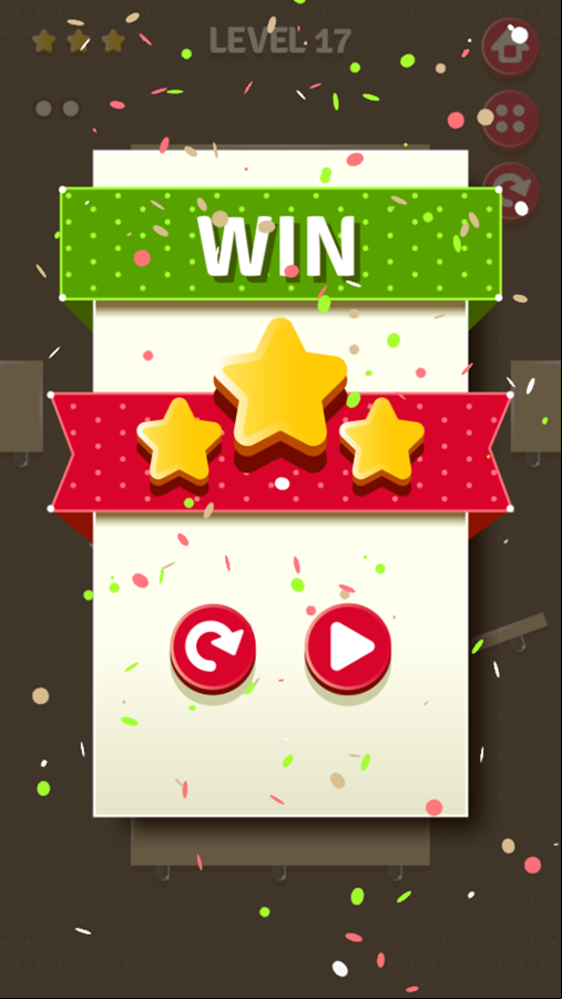 Full Cup Game Level Beat Screen Screenshot.