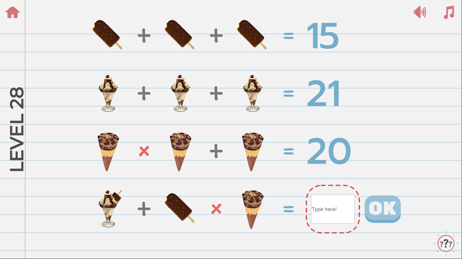 Funny Math Challenge Gameplay Screenshot.