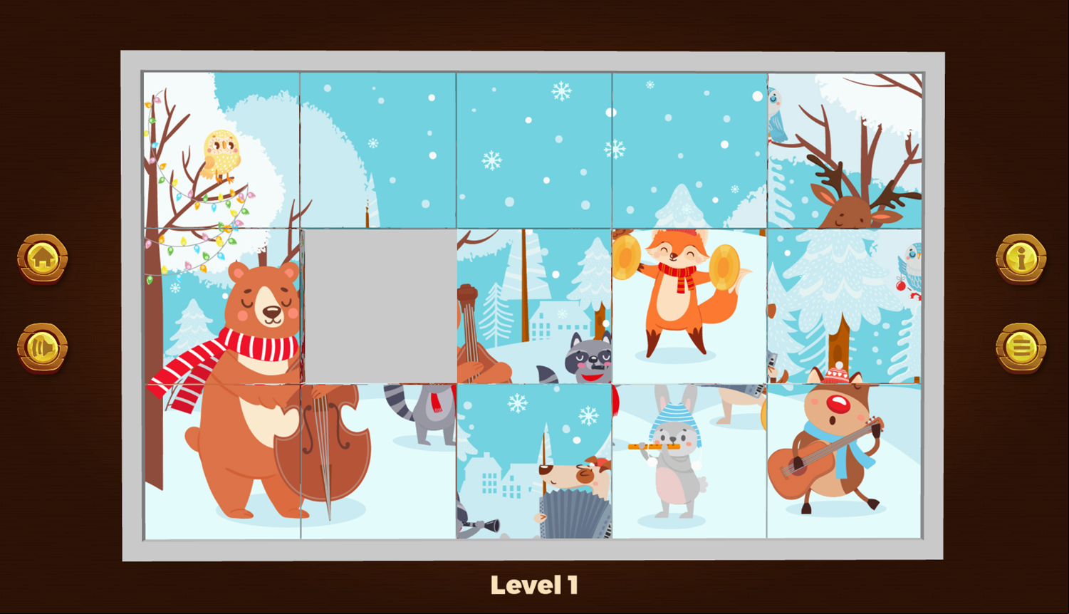 Game of 15 Game Level Start Screenshot.