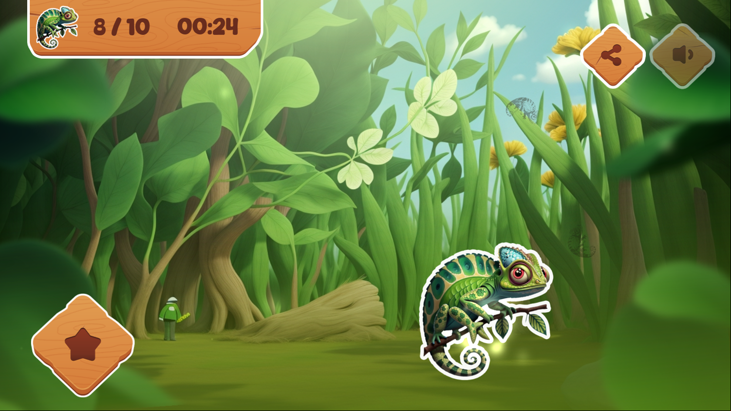 Garden Rescue Game Level Play Screenshot.
