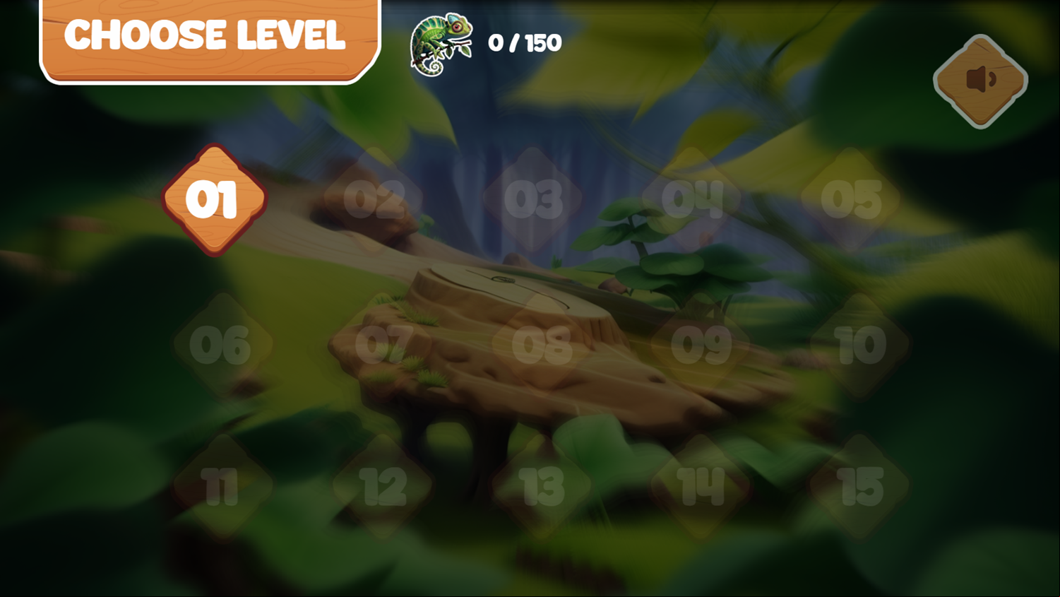Garden Rescue Game Level Select Screenshot.