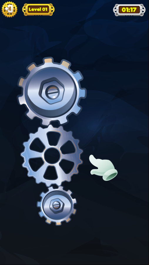 Gear Puzzle Game Start Screenshot.