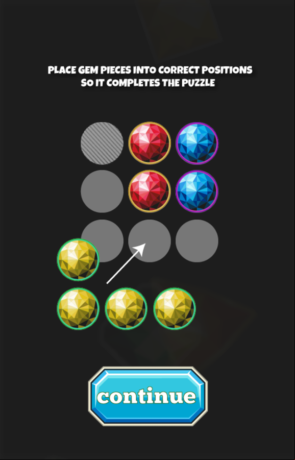 Gem Puzzle Game How To Play Screenshot.