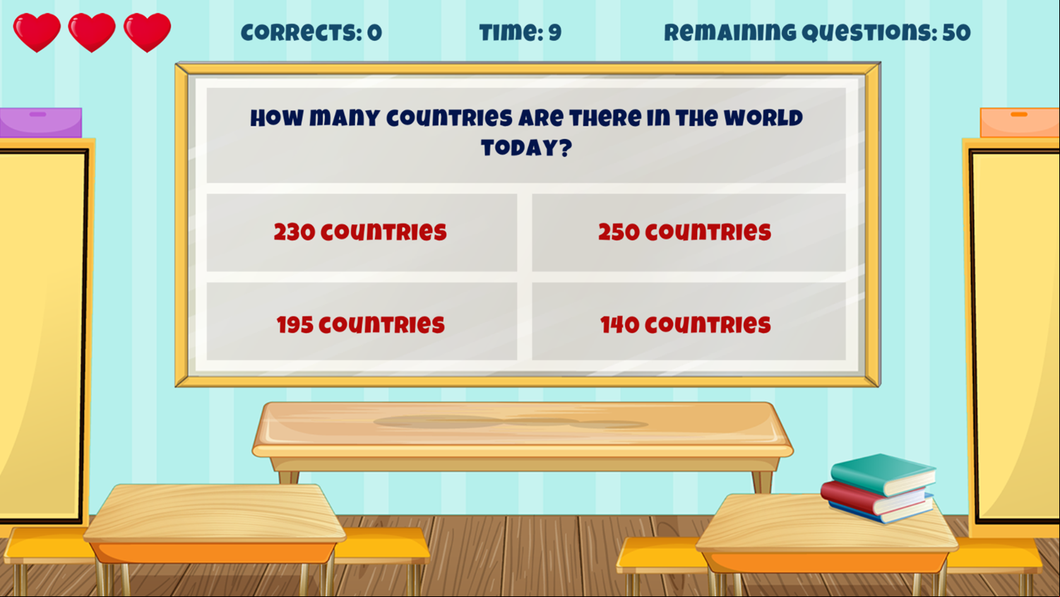 Geography Quiz Game Question Screenshot.