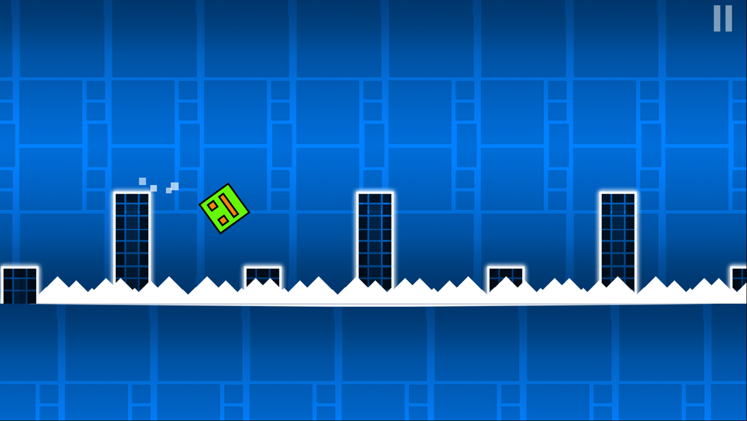 Geometry Jump Game Level Play Screenshot.