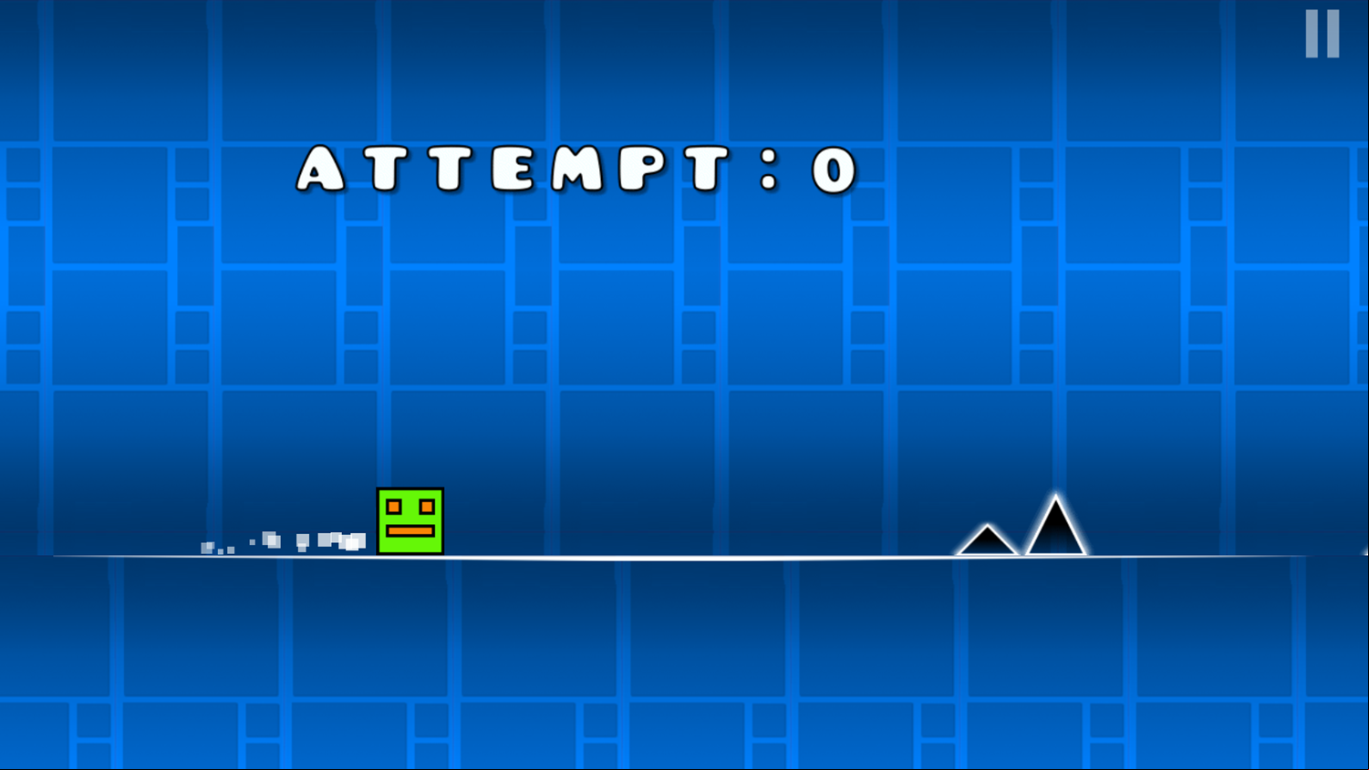 Geometry Jump Game Level Start Screenshot.