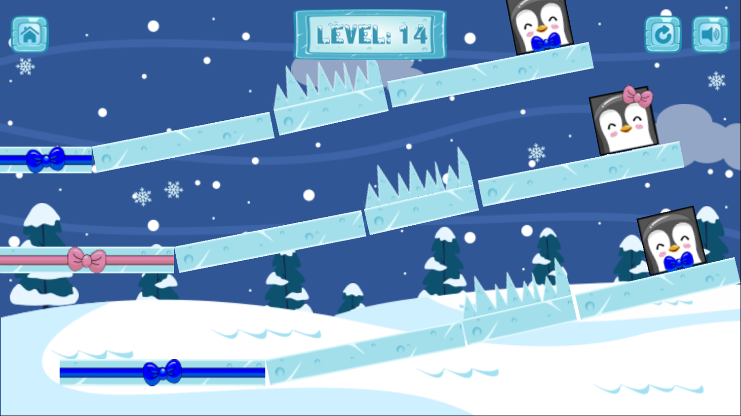 Geometry Penguin Game Level Progress Screenshot.