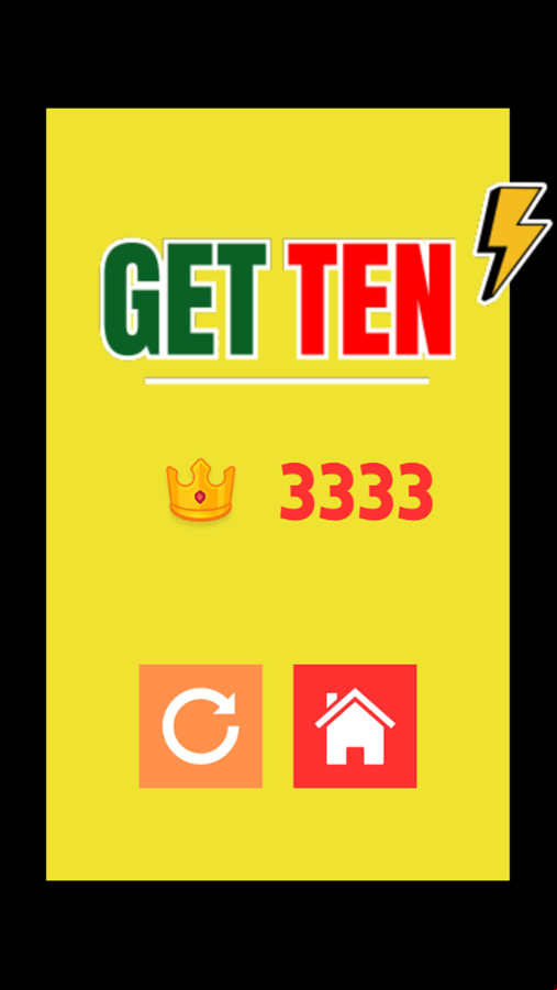 Get Ten V2 Game Score Screenshot.