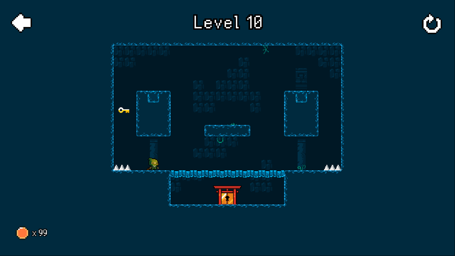 Getaway Ninja Game Level With Temporary Floors Screenshot.