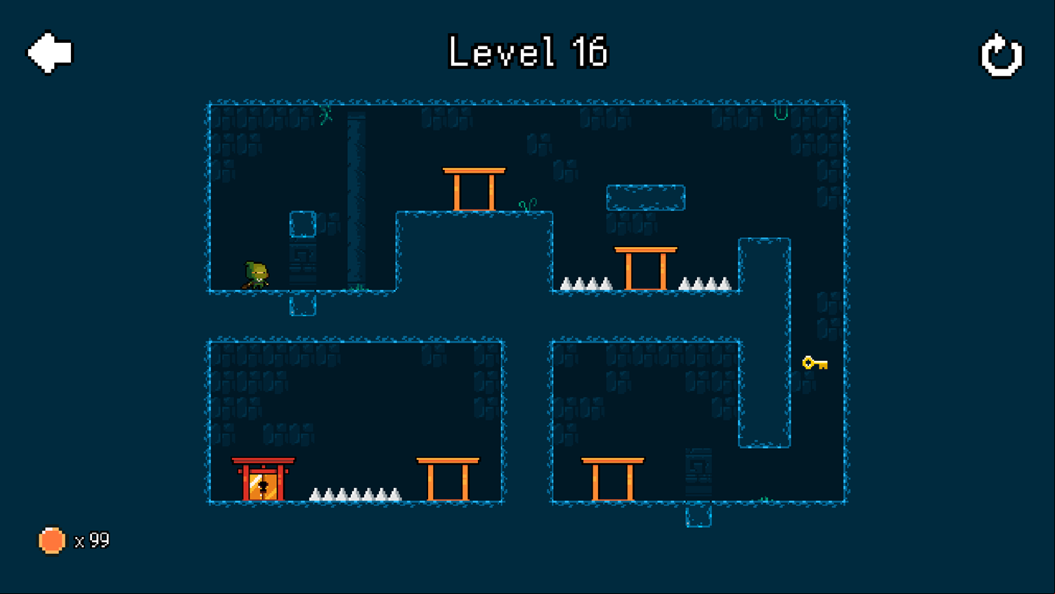 Getaway Ninja Game Level With Warping Torii Gates Screenshot.