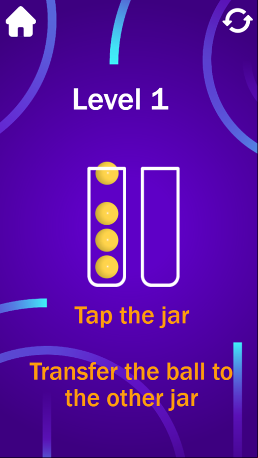 Glass Ball Puzzle Game Play Screenshot.