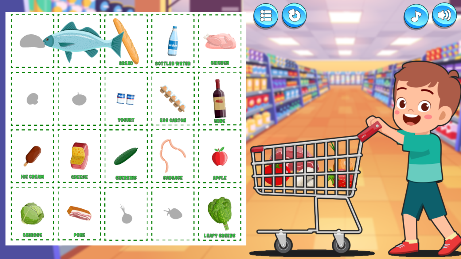 Go To Market Game Level Play Screenshot.