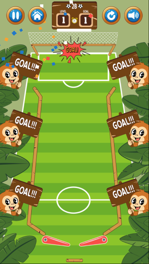 Goal Pinball Jungle Game Level Goal Screenshot.