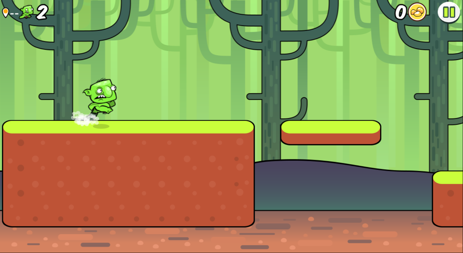 Goblin Run Game Start Screenshot.