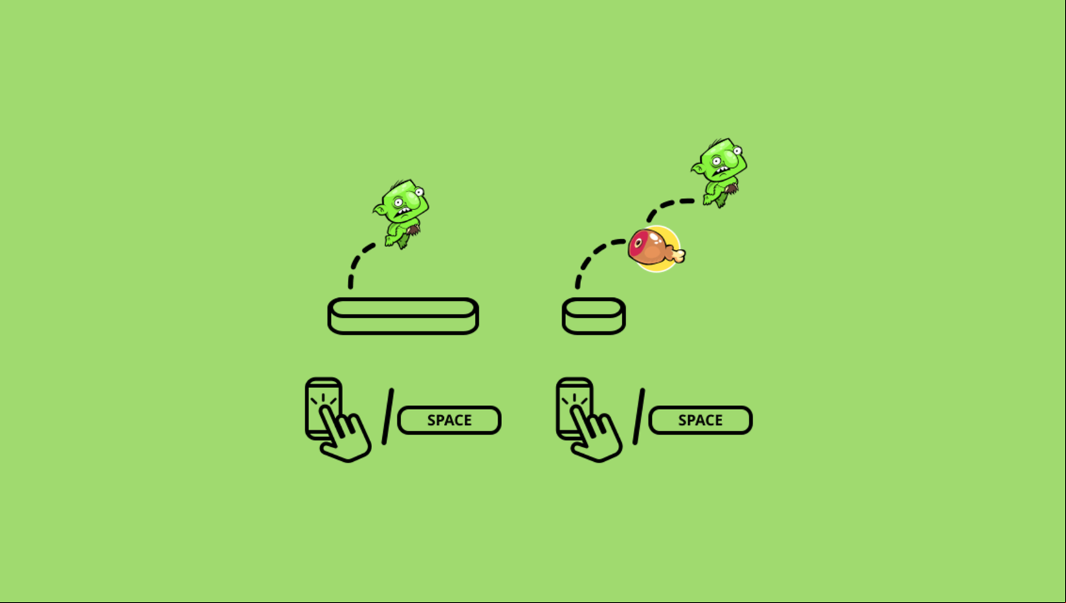 Goblin Run Game How To Play Screenshot.