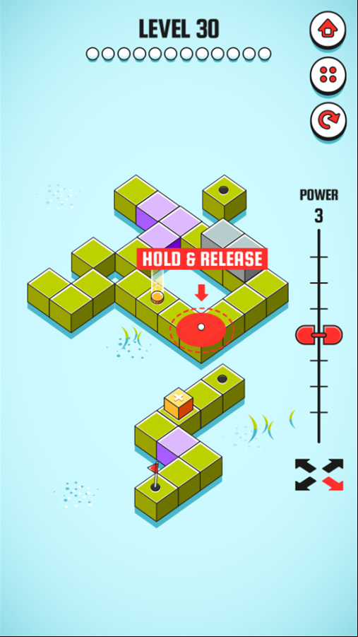 Golf World Game Final Level Screenshot.